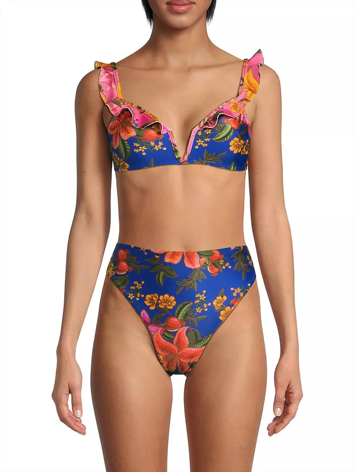 Summer Fruit Under Wire Bikini Top