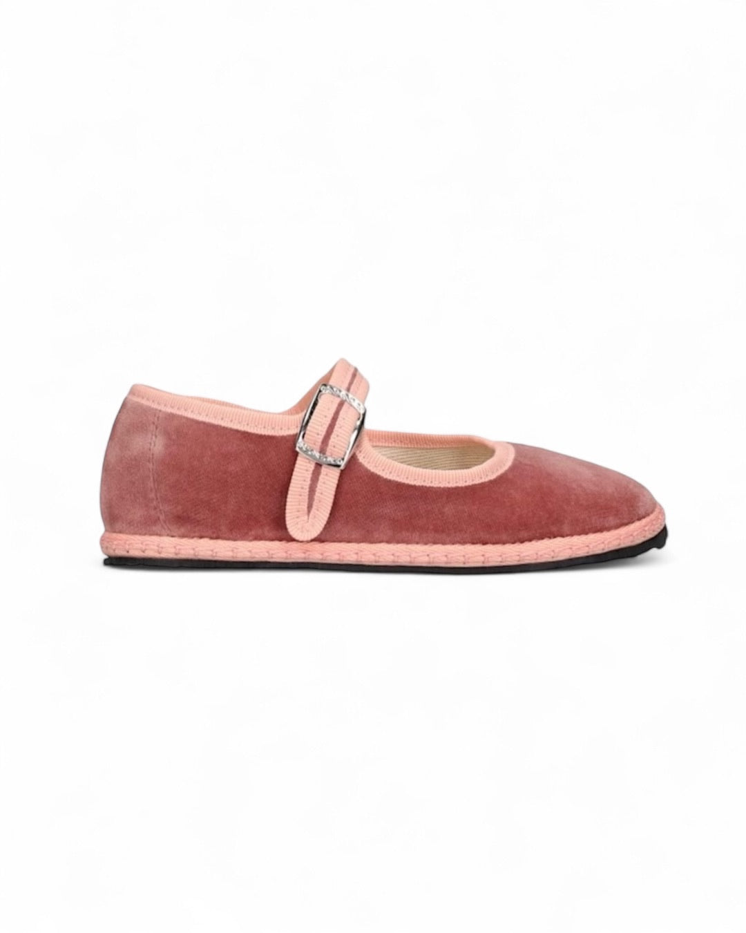 Mary Jane Velvet Flats