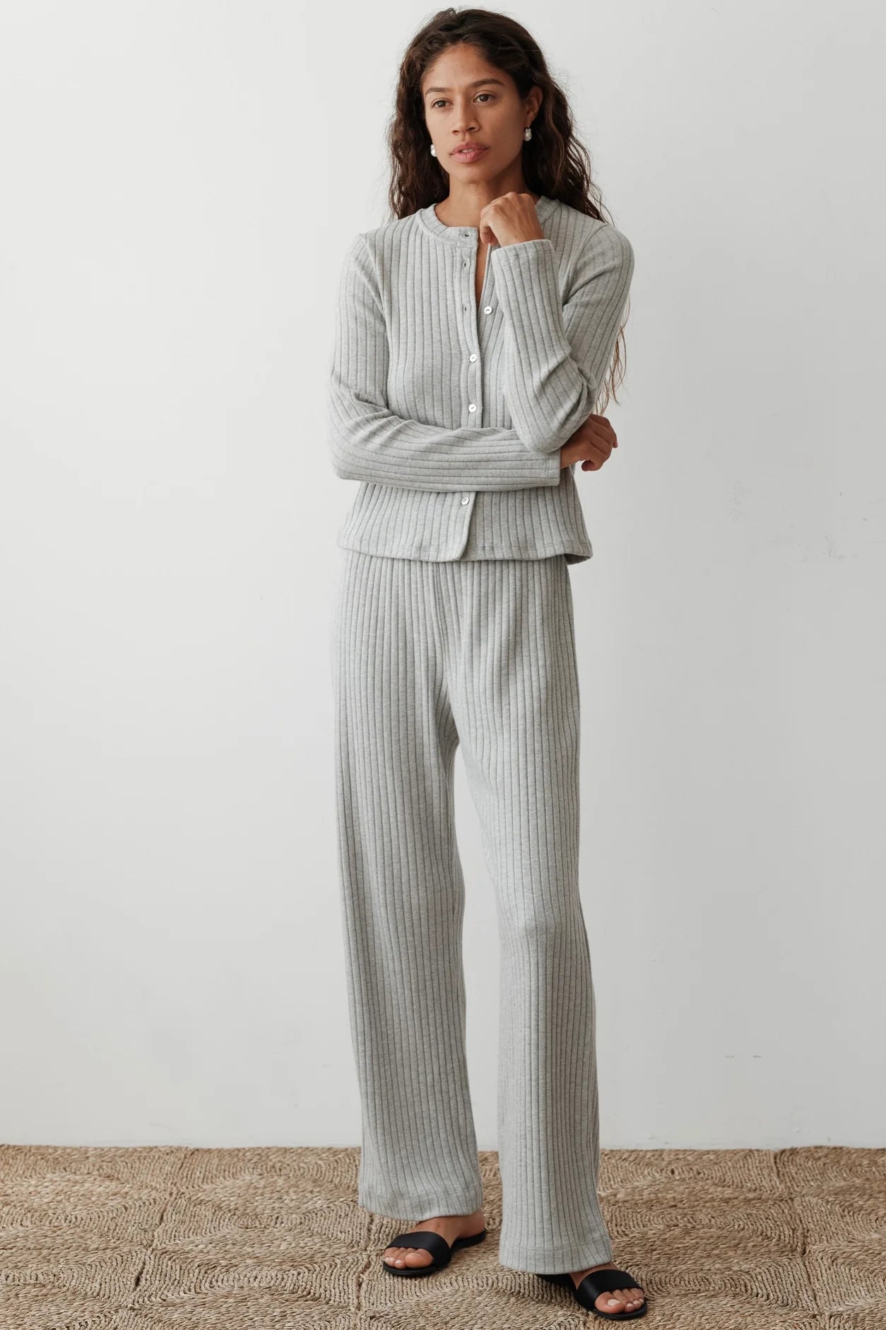 The Sweater Rib Simple Pant