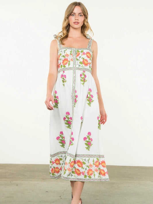 Maxine Floral Midi Dress