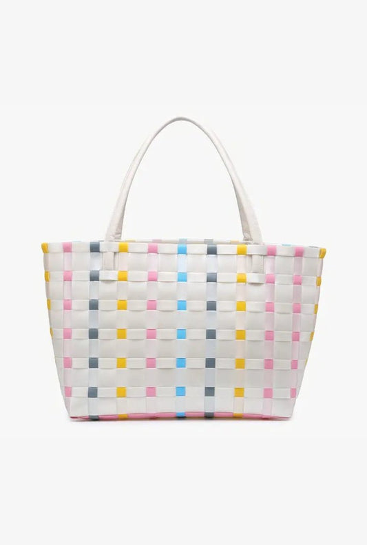 Abigail Basketweave Tote - Frock Shop