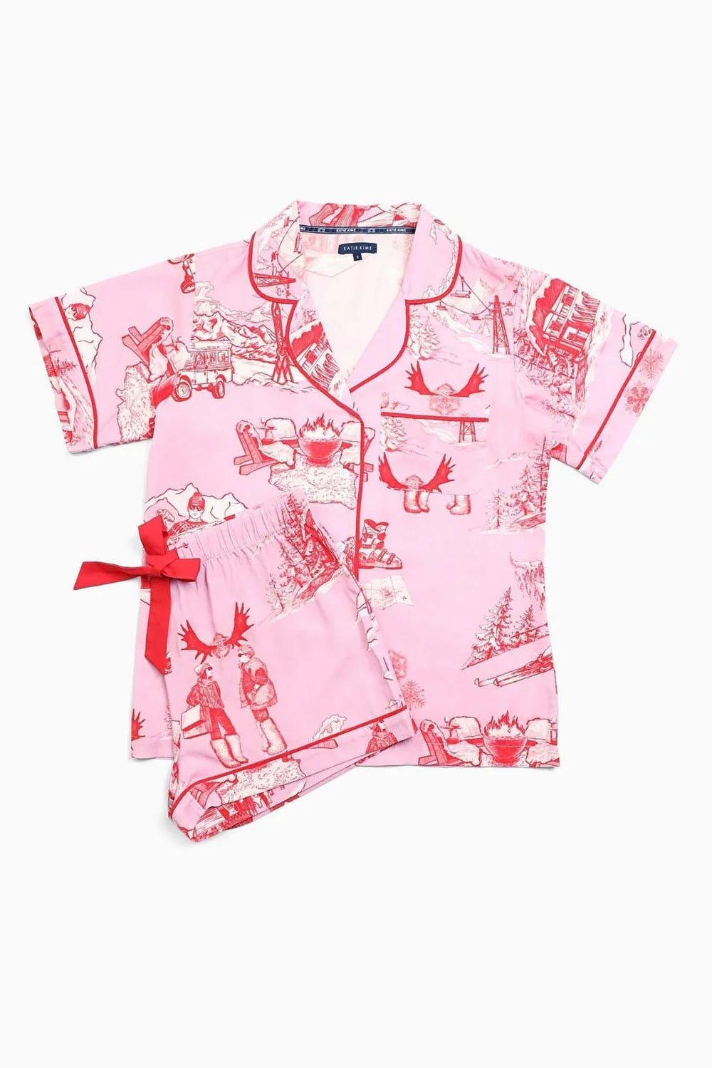 Après Ski Toile Pajama Shorts Set - Frock Shop