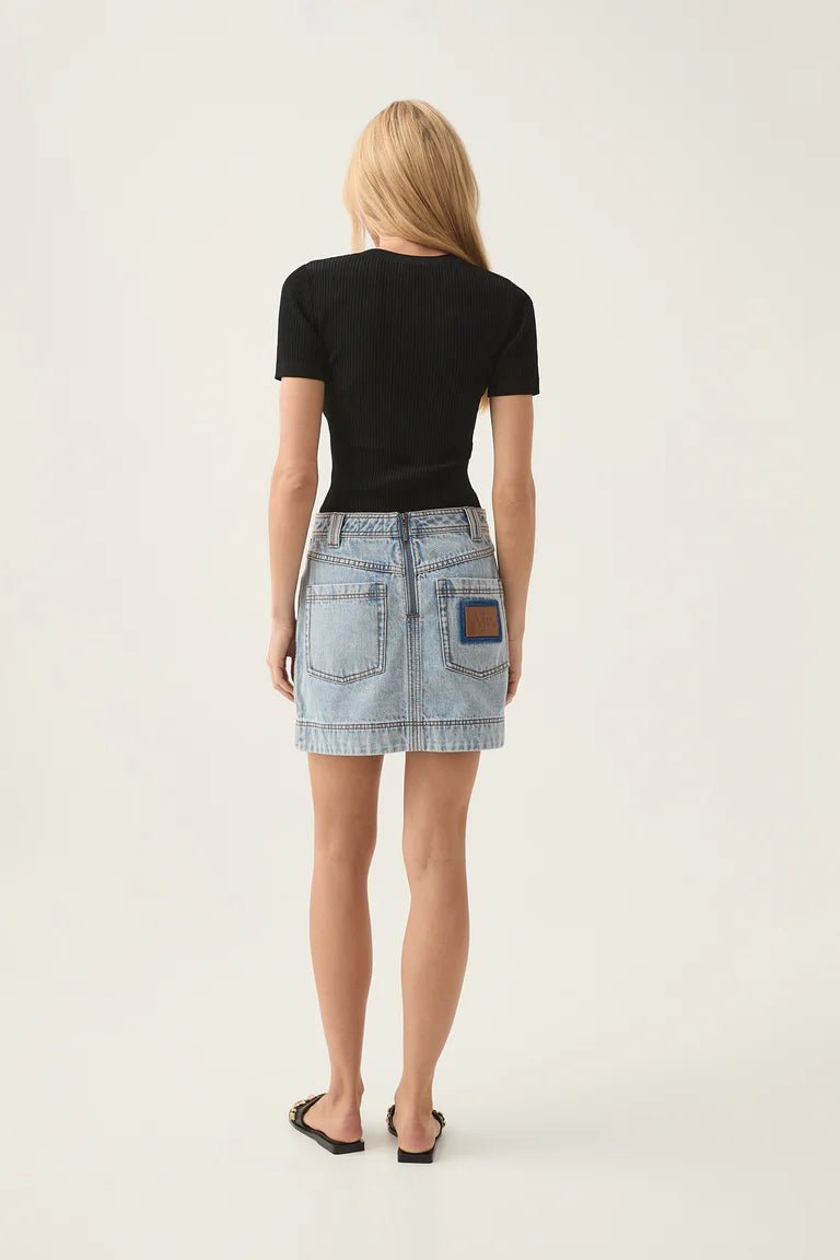 Aura Denim Mini Skirt - Frock Shop