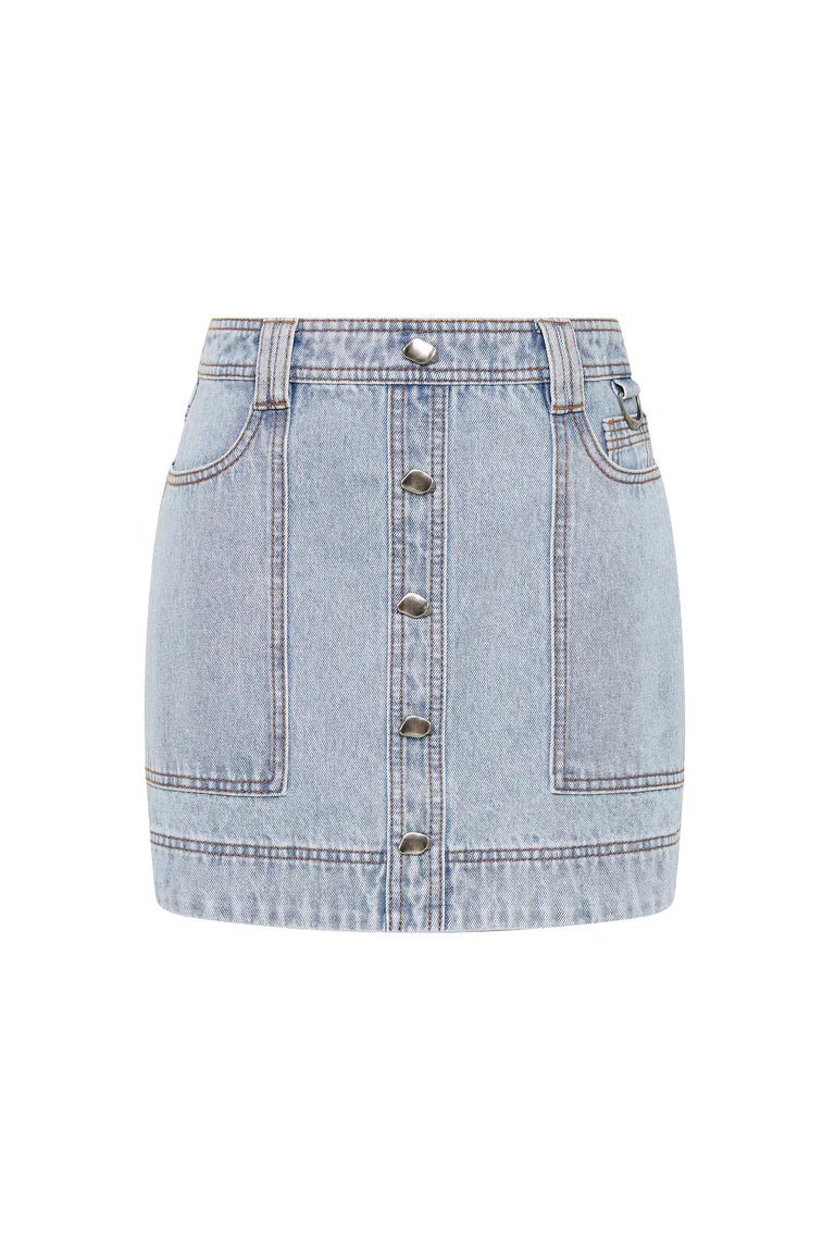 Aura Denim Mini Skirt - Frock Shop