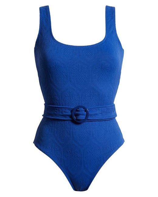 Blue Pineapple Matelasse One Piece - Frock Shop