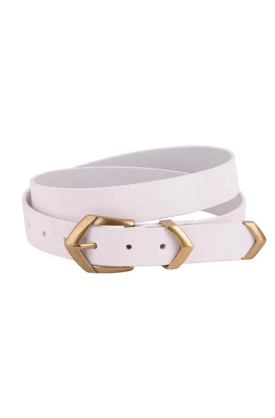 Boho Triangular Buckle Leather Belt Set - Frock Shop