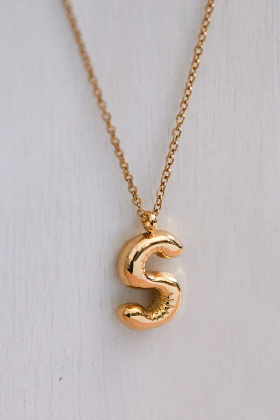 Bubble Initial Necklace - Frock Shop