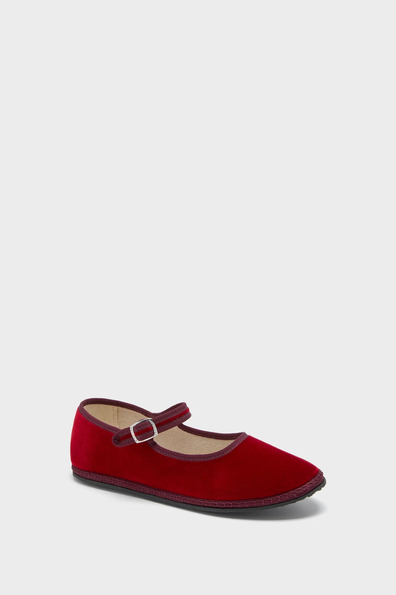 Mary Jane Velvet Flats