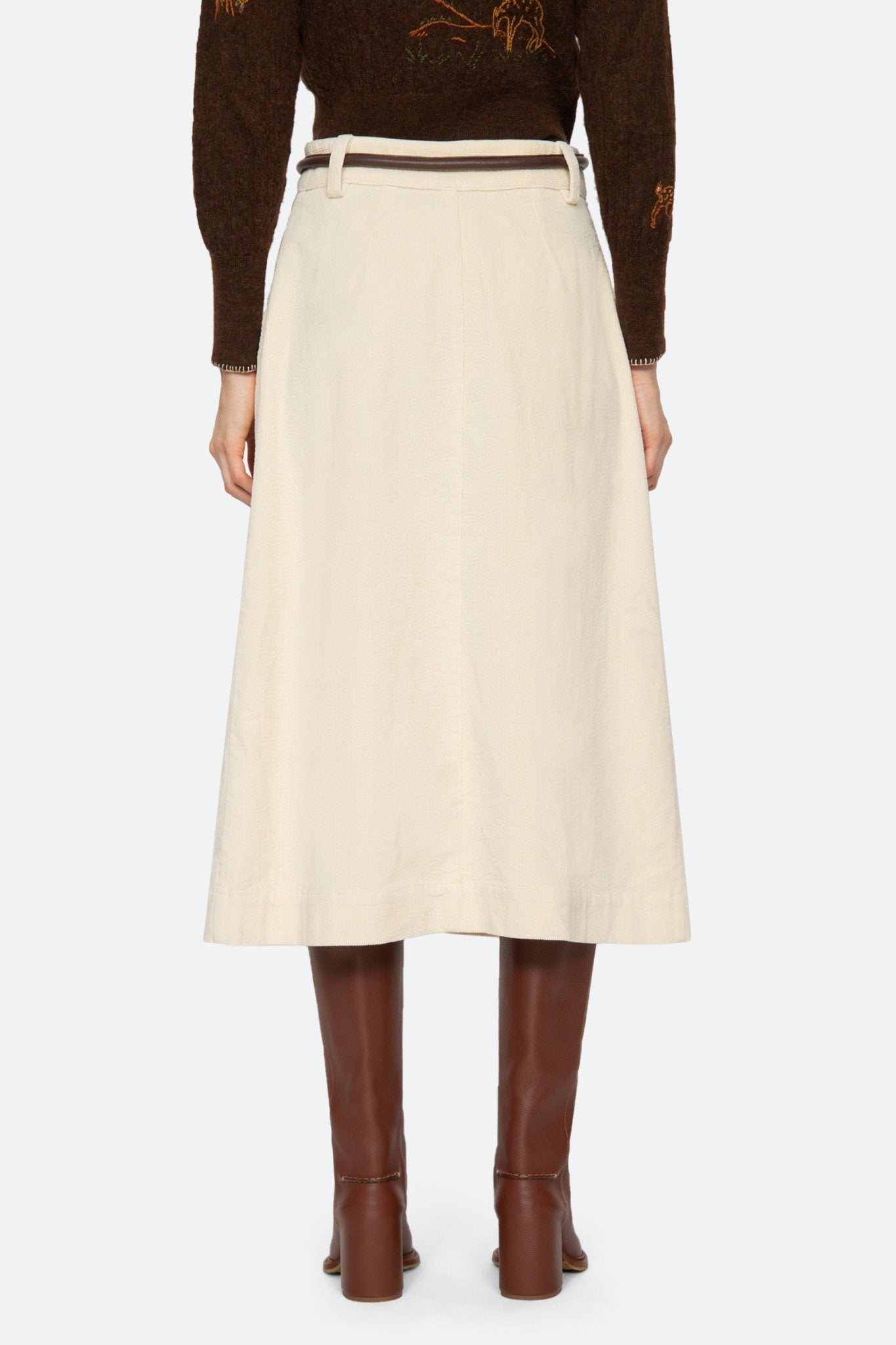 Sea New York Carine Corduroy Button Down Skirt - Frock Shop