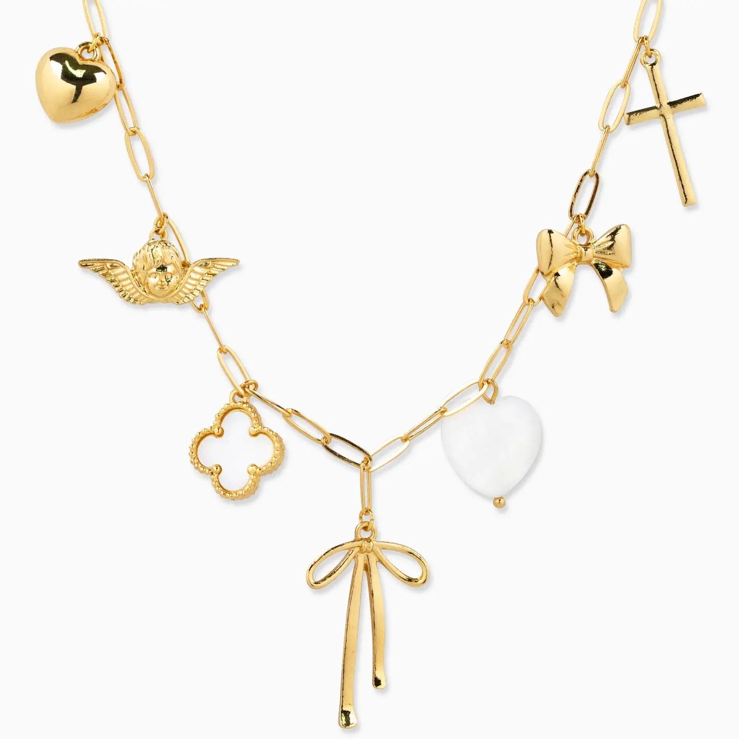 Chunky Bow Charm Necklace - Frock Shop