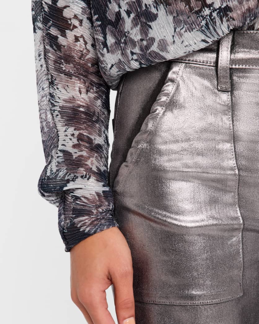 Cropped Metallic Clifford Jean - Frock Shop