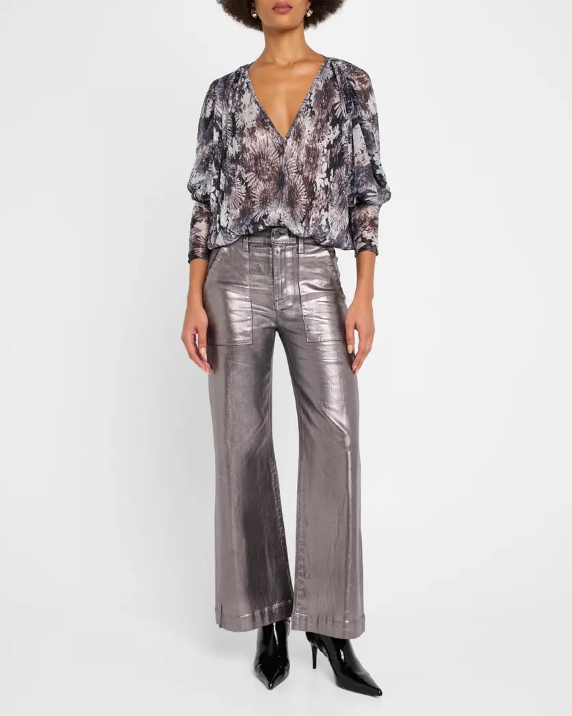 Cropped Metallic Clifford Jean - Frock Shop