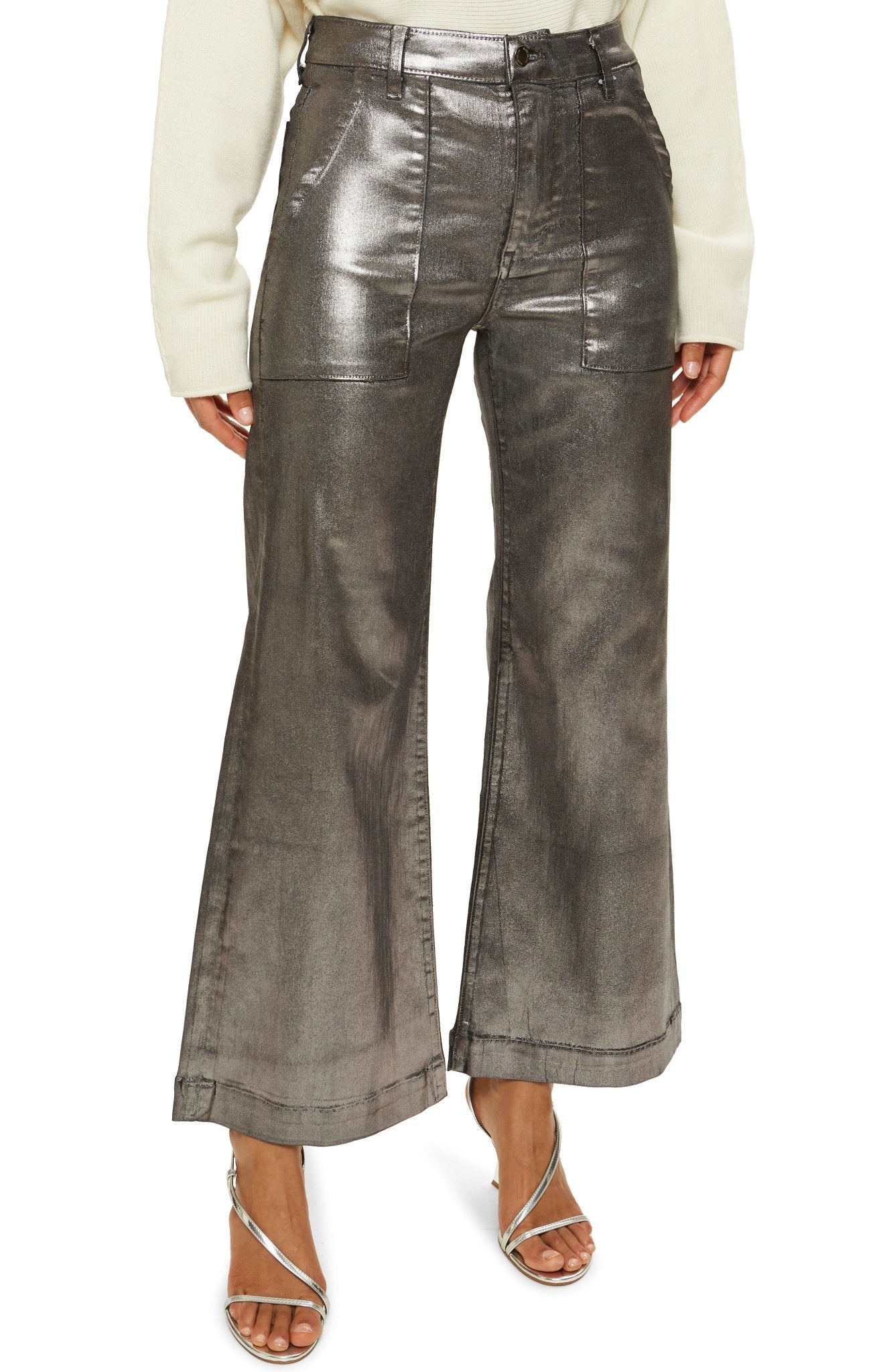 Cropped Metallic Clifford Jean - Frock Shop