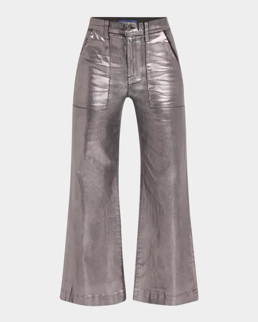 Cropped Metallic Clifford Jean - Frock Shop