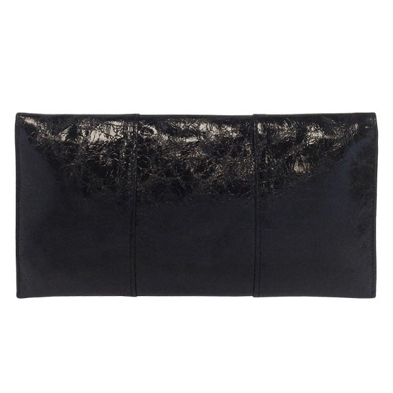 Crushed Metallic Evening Clutch - Frock Shop