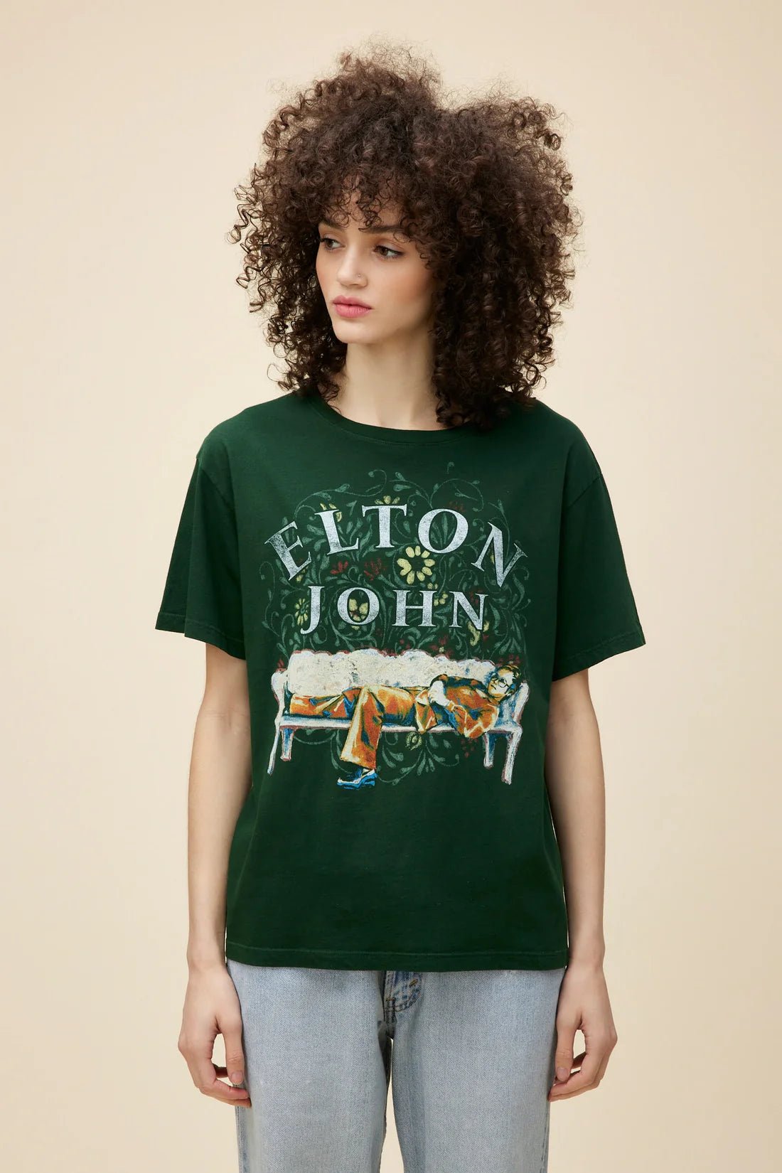 Elton John Floral Boyfriend Tee - Frock Shop