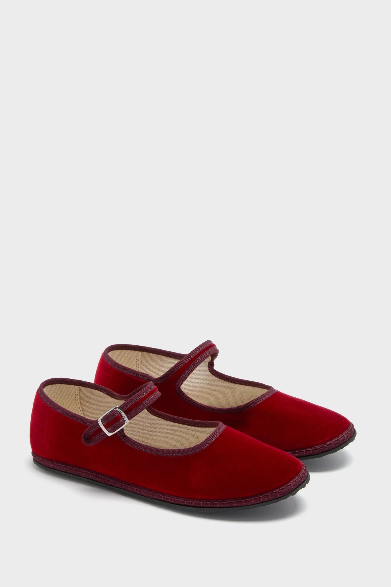 Mary Jane Velvet Flats