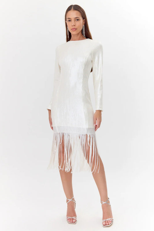 Gelissa Sequins Fringe Dress - Frock Shop