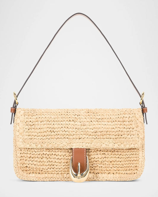 Harlow Raffia Shoulder Bag - Frock Shop