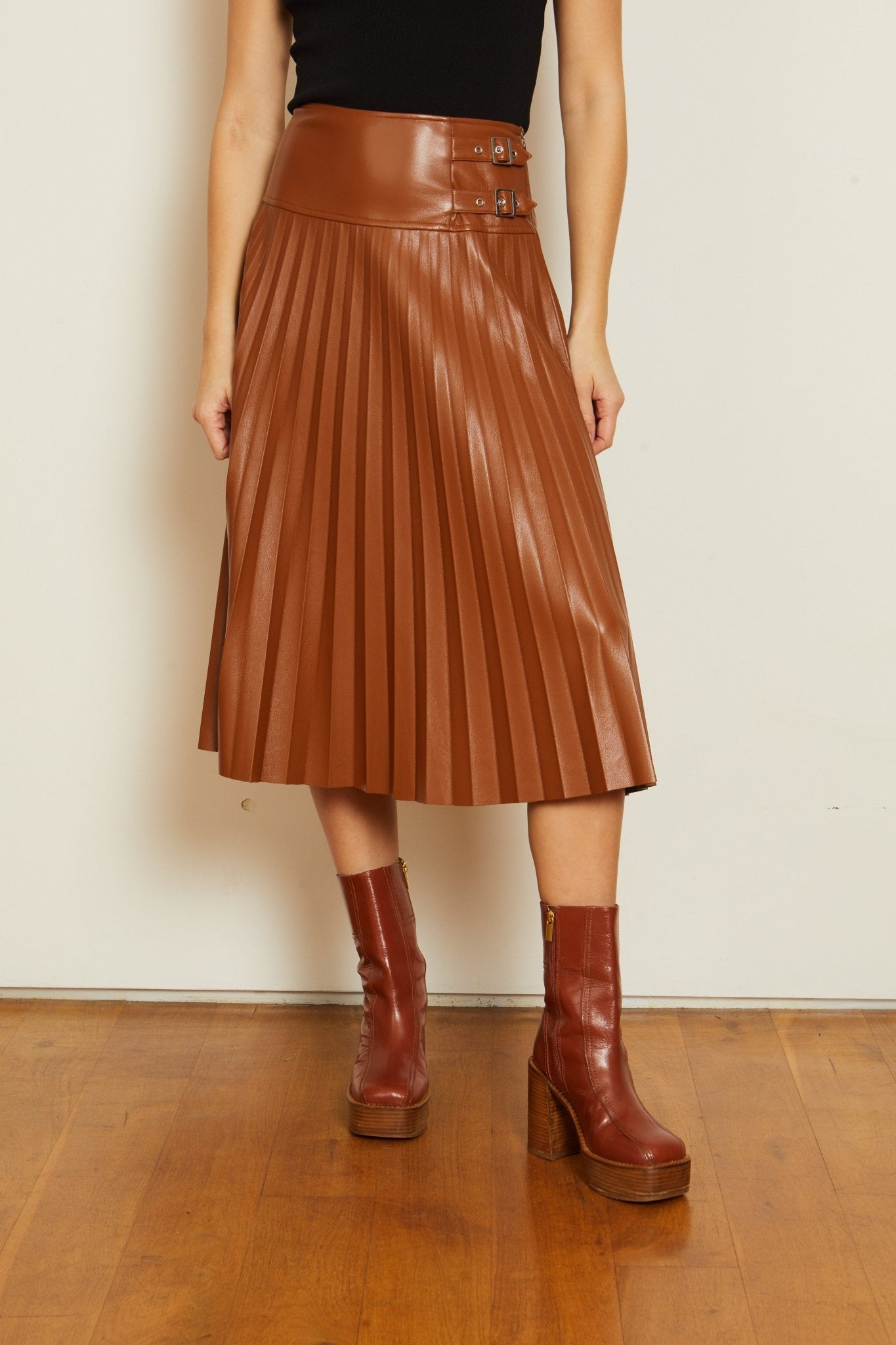 Hendrix Vegan Leather Skirt - Frock Shop