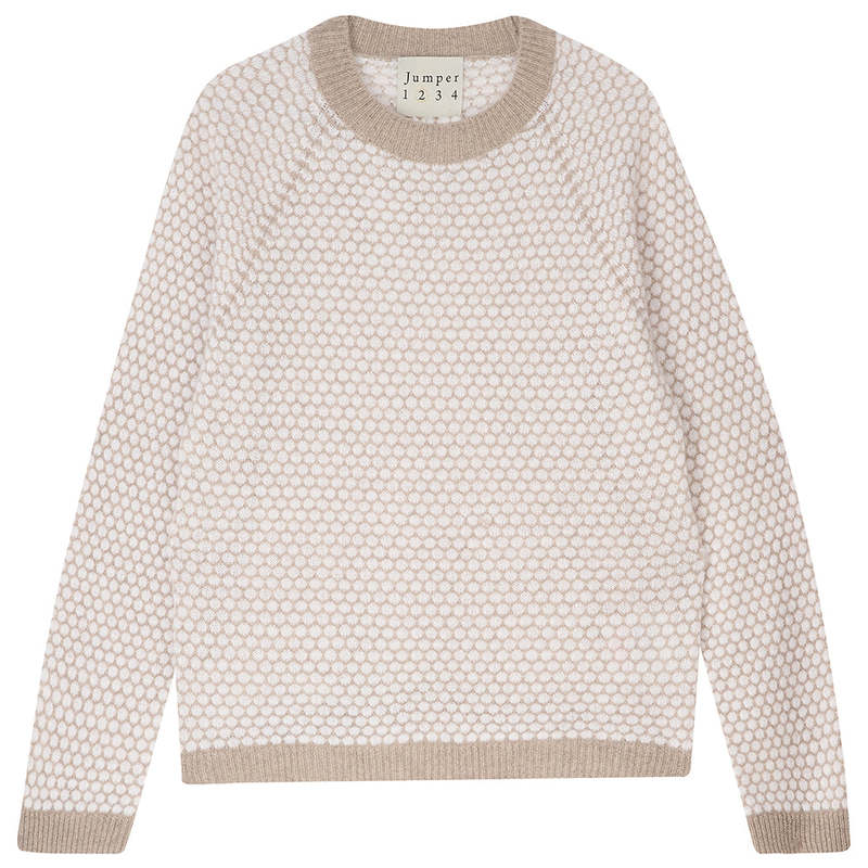 Honeycomb Crew Neck Sweater - Frock Shop