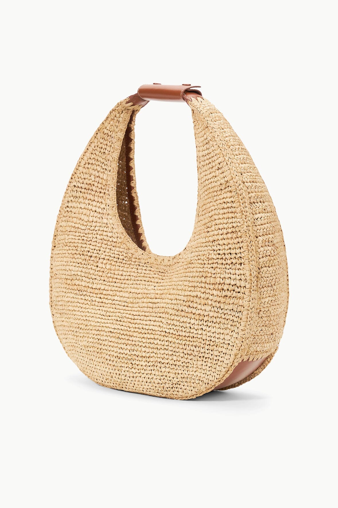 Large Raffia Moon Tote Bag - Frock Shop