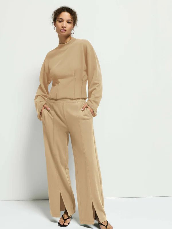 Lincoln Front Slit Knit Pant - Frock Shop