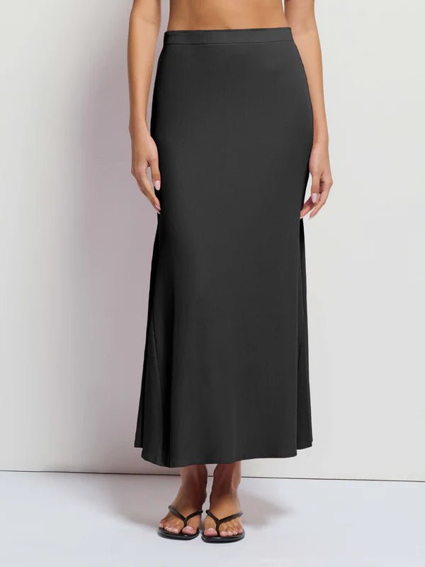 Melani Ribbed Long Skirt - Frock Shop