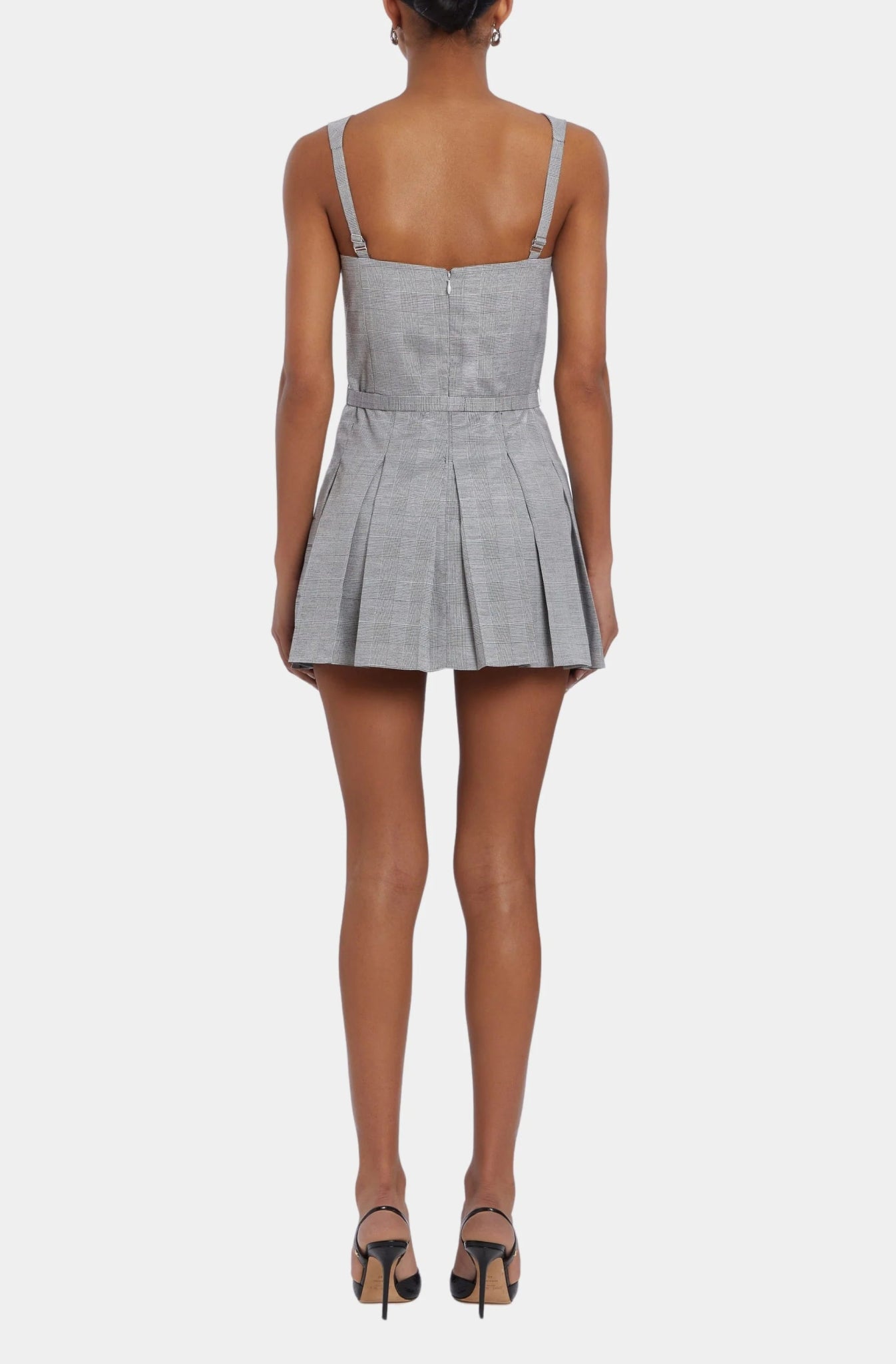 Mercy Belted Skort Romper - Frock Shop