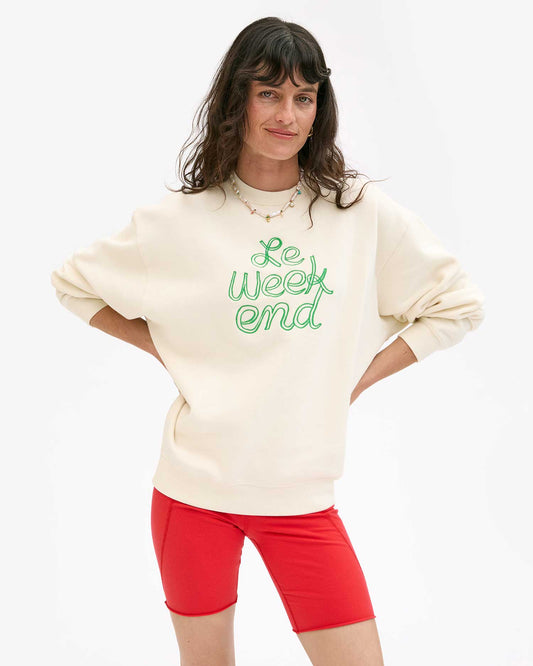 Clare V Oversized Le Weekend Sweatshirt - Frock Shop