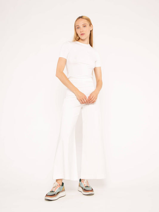 Ponte Knit Wide Leg Pant - Frock Shop