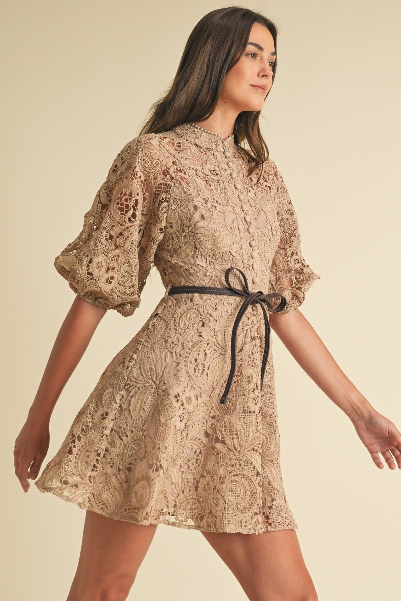 Rachel Lace Mini Dress - Frock Shop