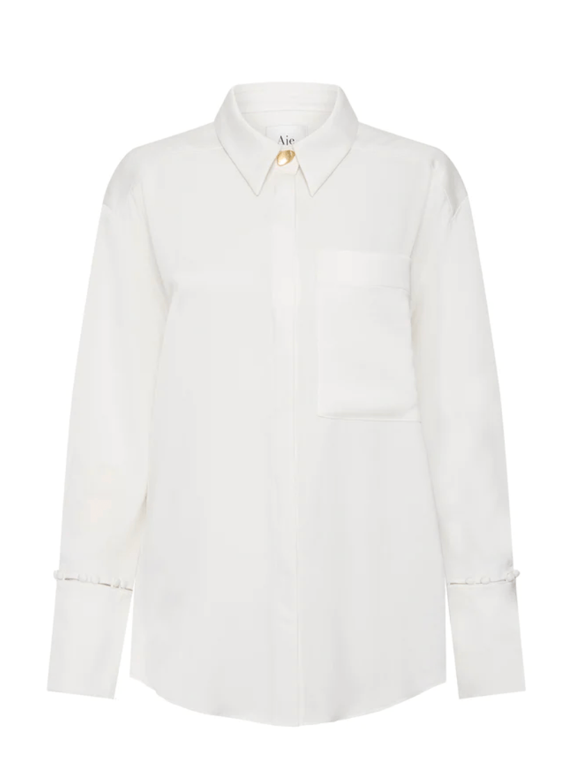 Riddle Buttoned Crepe Shirt - Frock Shop