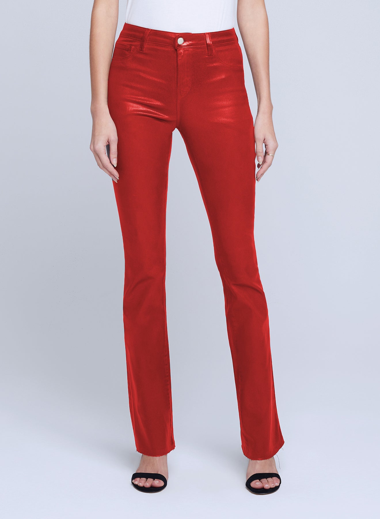 Ruth H R Straight Raw Hem Jean