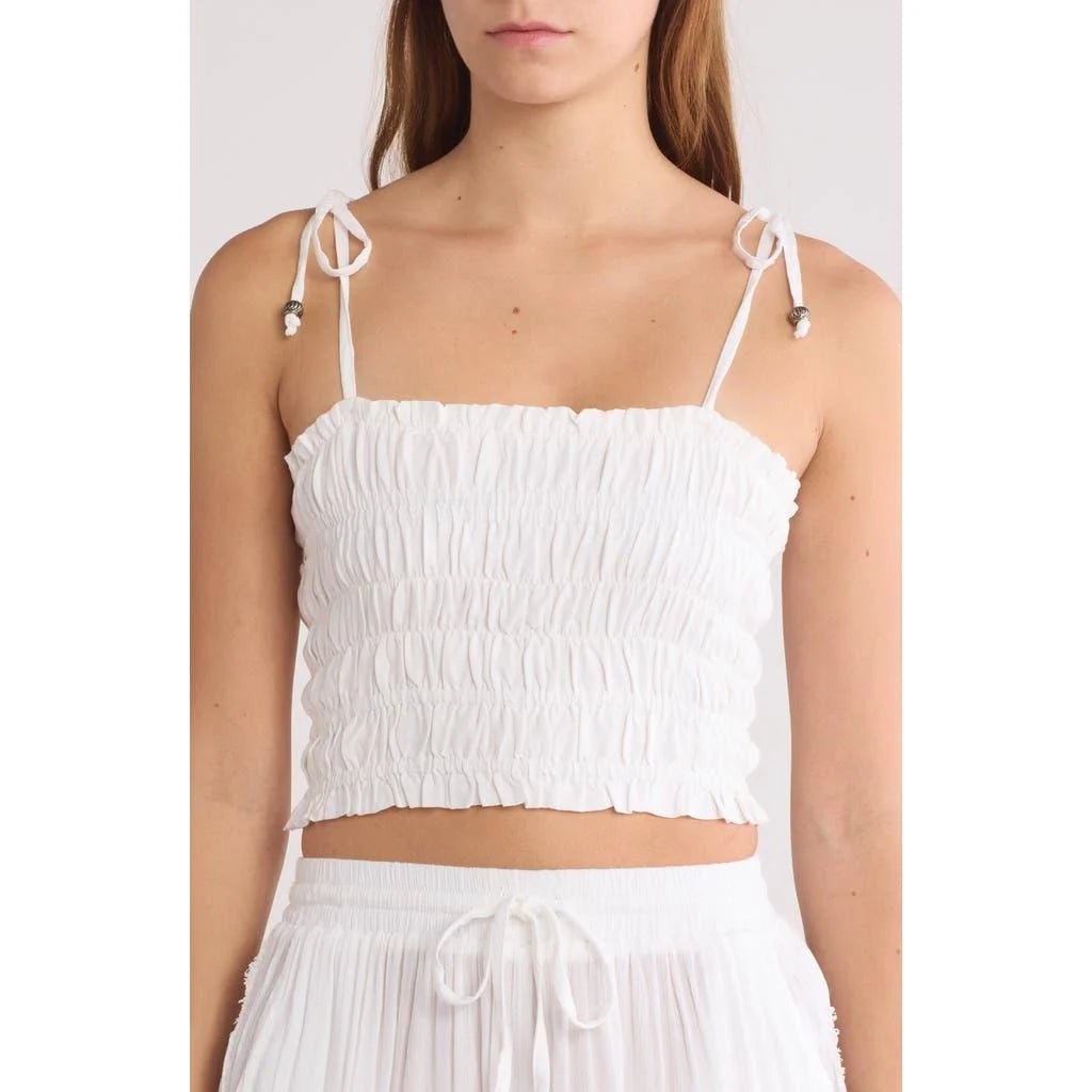 Ryan Tie Strap Crop Top - Frock Shop