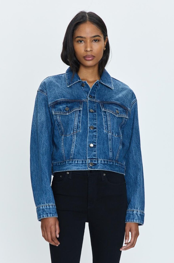 Tatum Cropped Trucker - Frock Shop