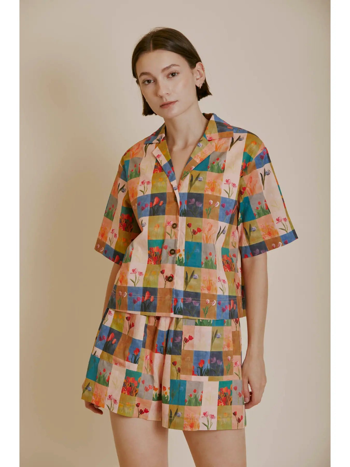 Tile Print Shirt - Frock Shop