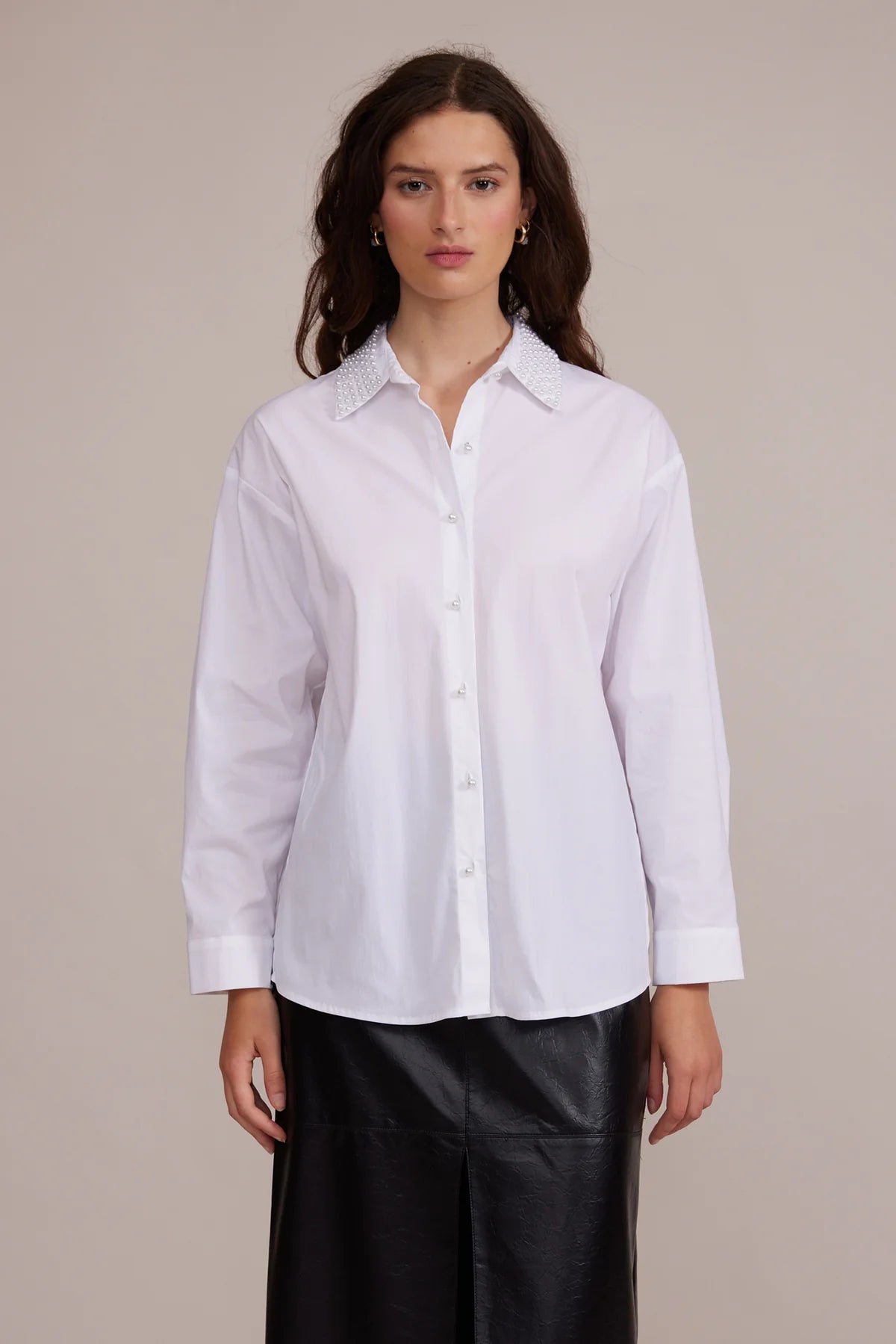 Torin Pearl Button Down Top - Frock Shop