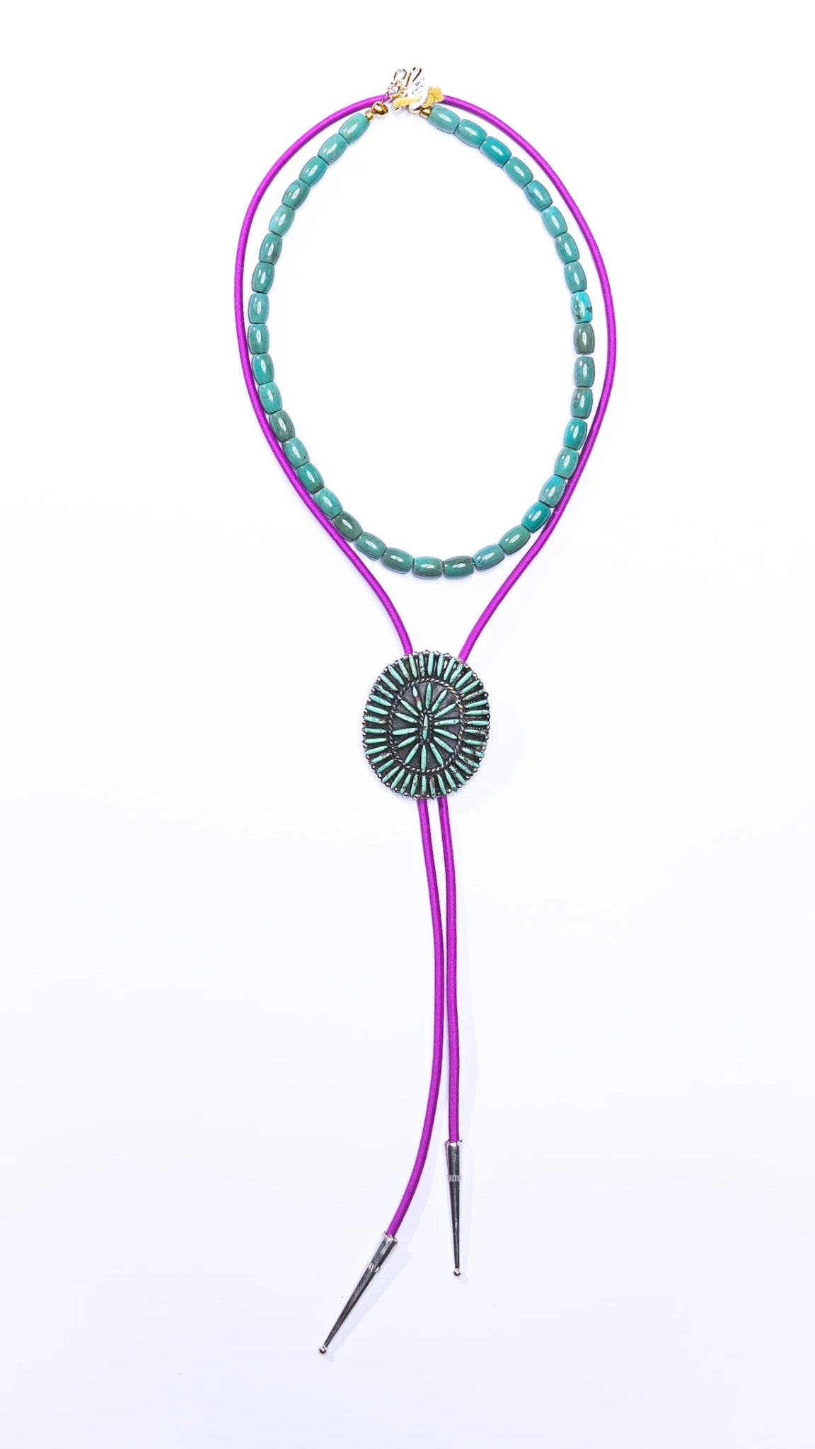 Turquoise Tube Necklace - Frock Shop