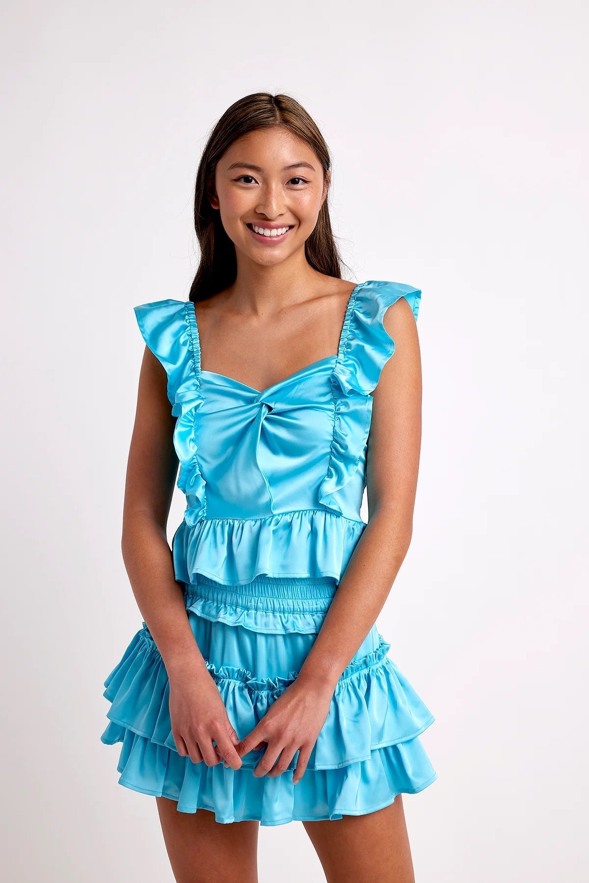 Cake For Dinner Willow Satin Mini Skirt - Frock Shop