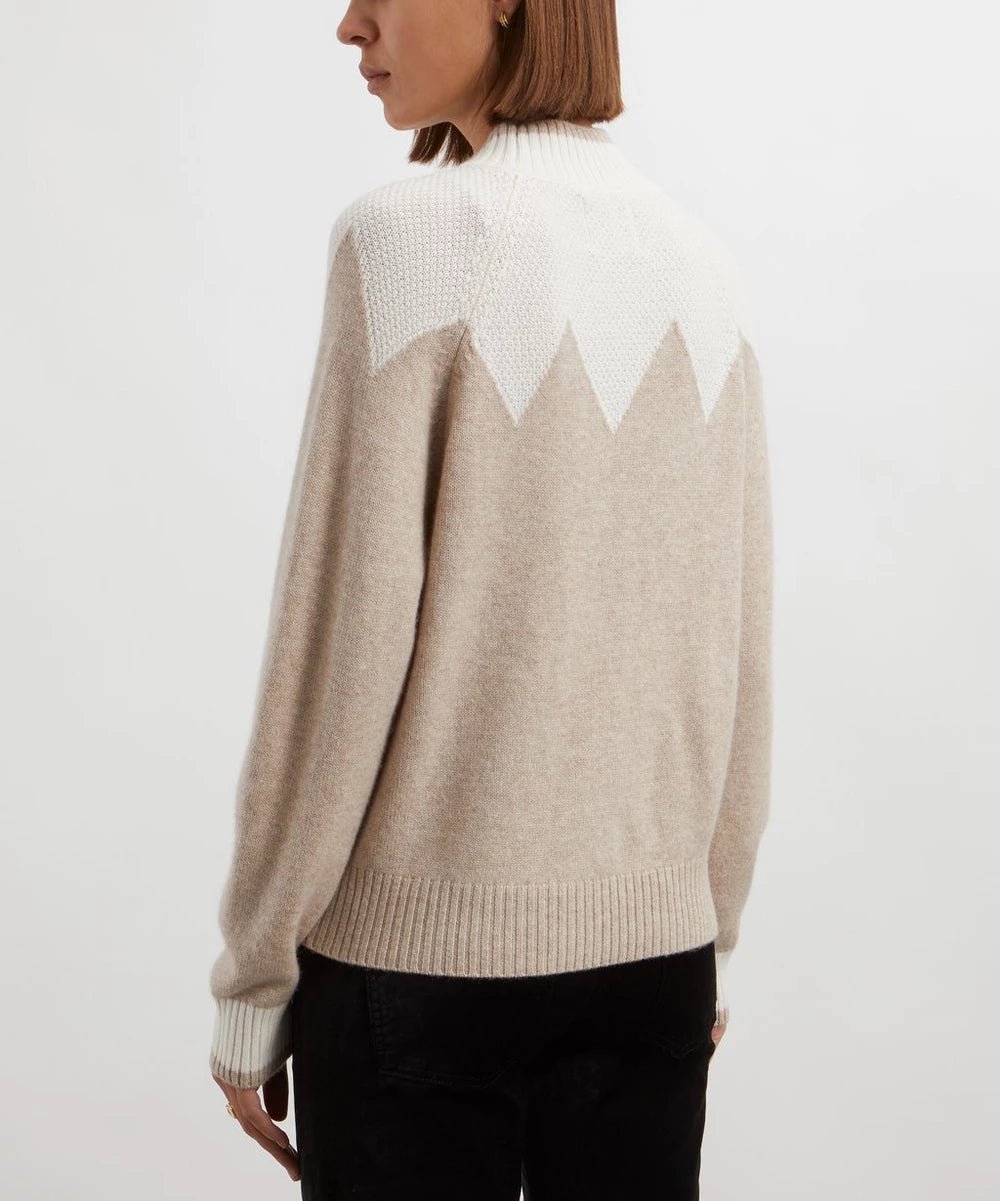 Zig Zag Turtleneck Sweater - Frock Shop