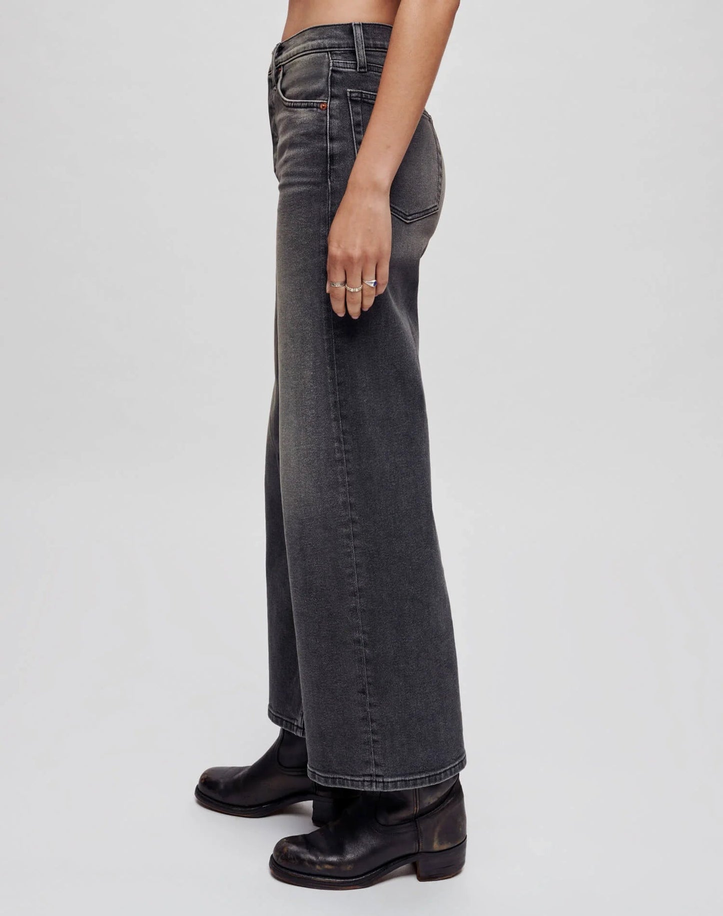 High Rise Wide Leg Crop - Frock Shop