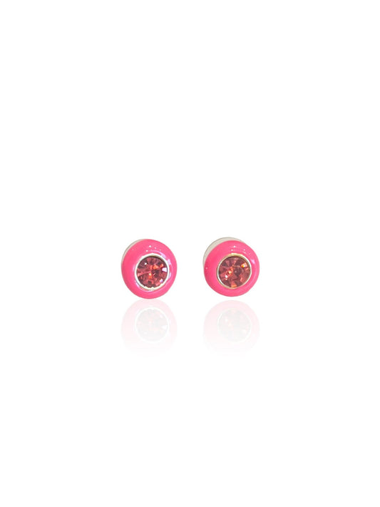 Jeweled Enamel Stud Earring - Frock Shop