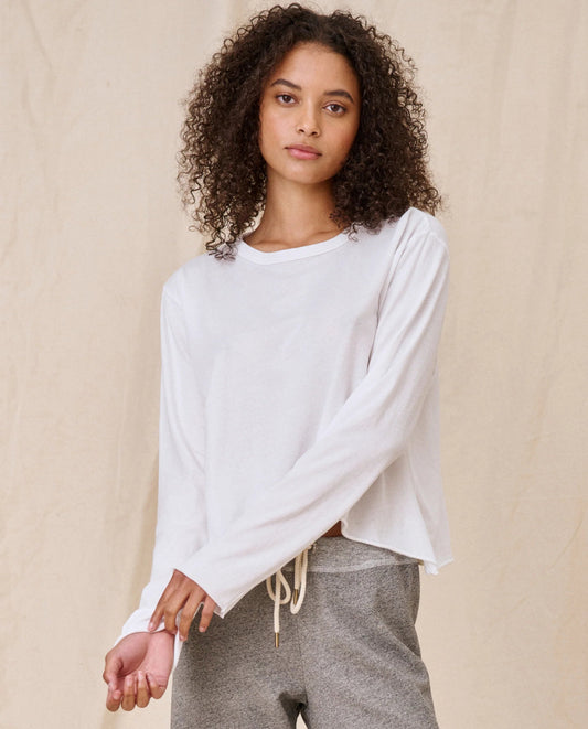 The Great Long Sleeve Crop Tee - Frock Shop