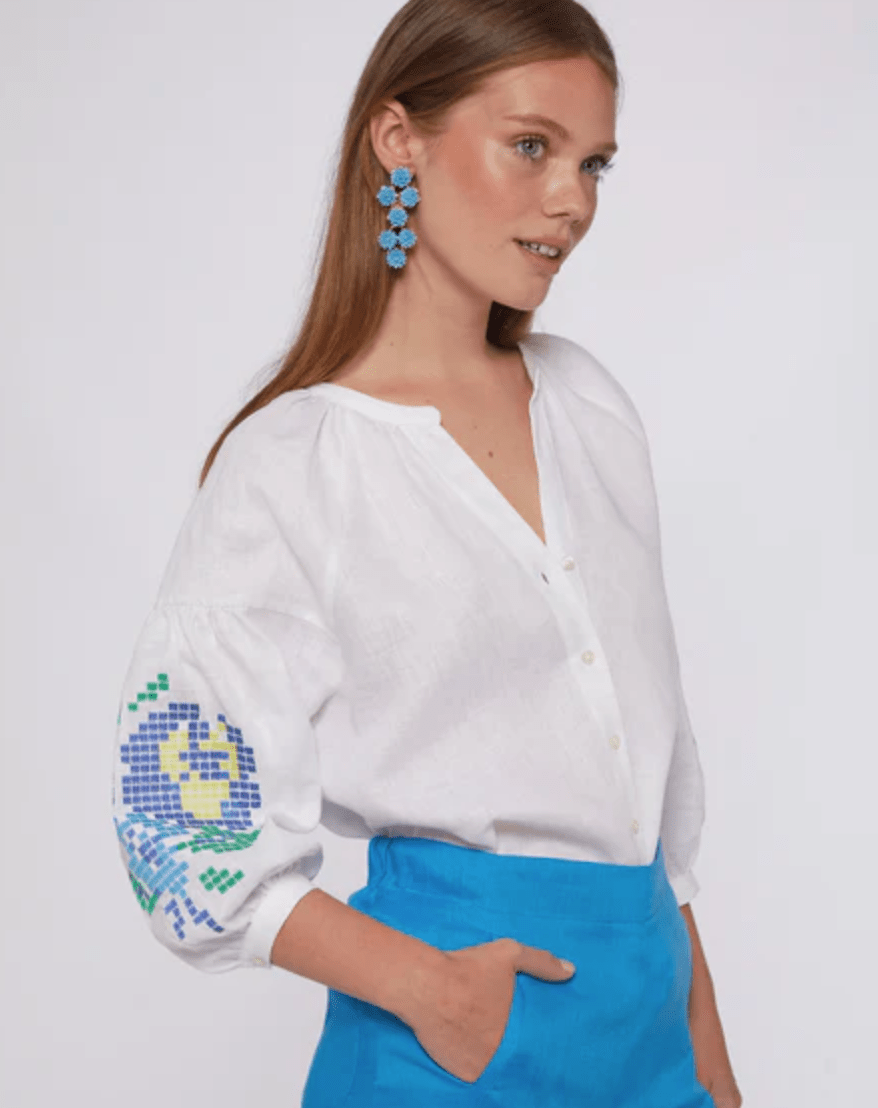 Mabel Embroidered Top - Frock Shop