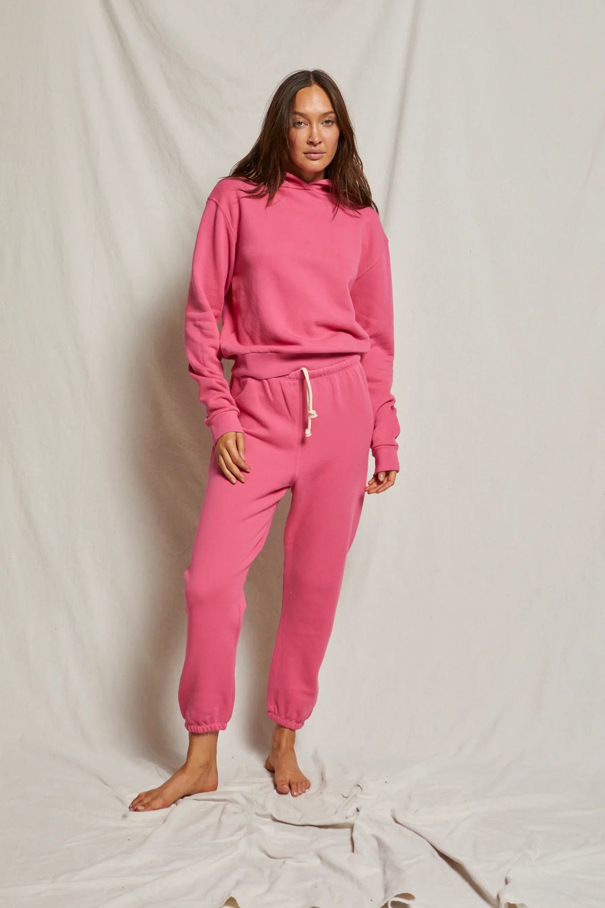 perfectwhitetee Pink Drawstring Sweatpants