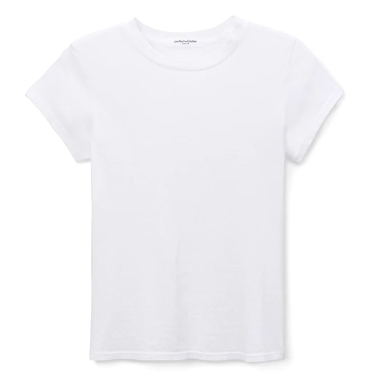 perfectwhitetee White Baby Tee