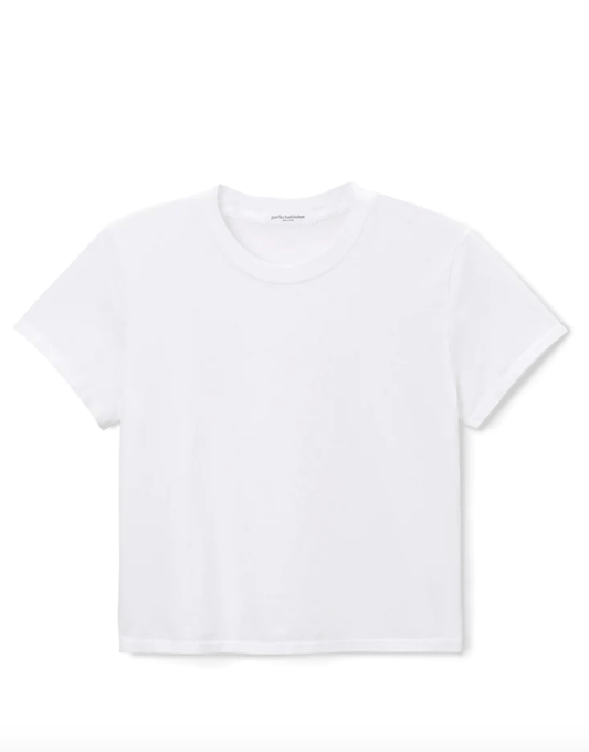 perfectwhitetee White Crew Neck Tee