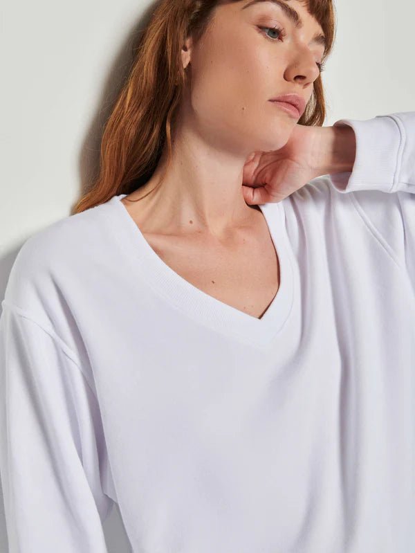 Wyatt Oversized V-Neck Top - Frock Shop